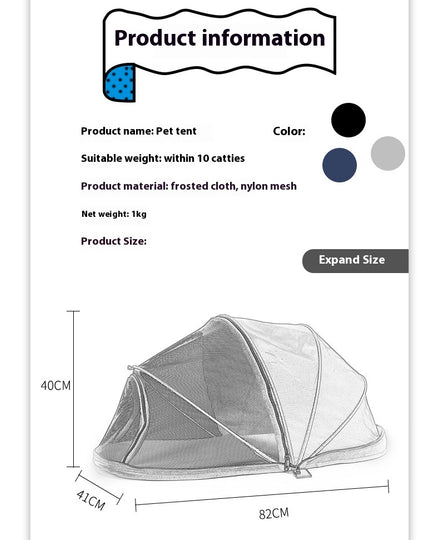 Pet Folding Tent Travel Camping Portable